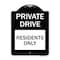Signmission Private Drive Private Drive Residents Heavy-Gauge Aluminum Sign, 24" x 18", BW-1824-23271 A-DES-BW-1824-23271 - alternate 1